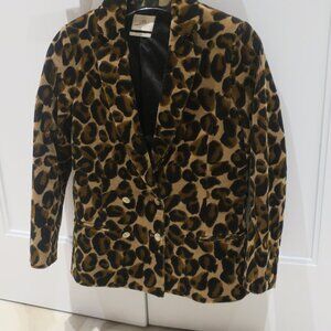 Scotch and soda leopard blazer, size 14